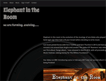 Tablet Screenshot of elephantintheroommusic.com